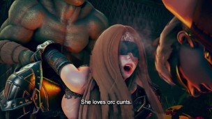 Elf maiden conquered by beastly orc’s primal lust – Part 1